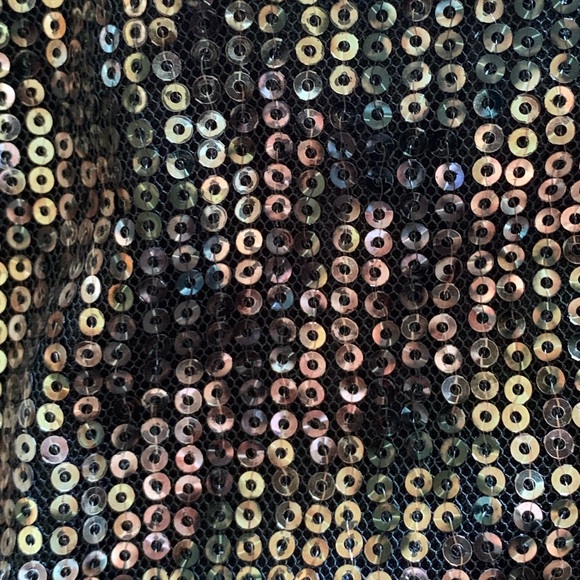 GUESS black and gold short sequin dress - Picture 4 of 4